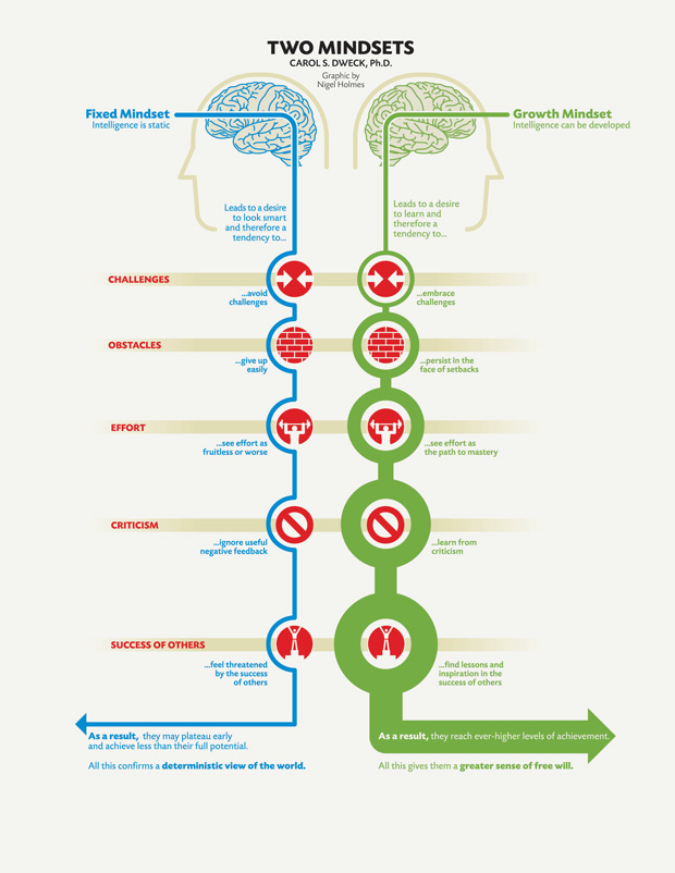 Two mindset - Difference between Fixed Mindset and Growth Mindset